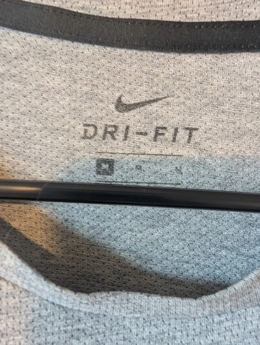Nike Men's Heather Gray Dri-FIT Short Sleeve Tee